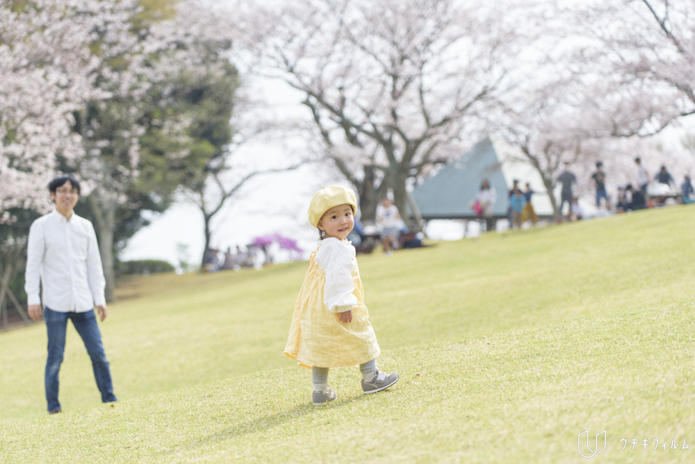 吾妻山公園での2歳の誕生日記念
