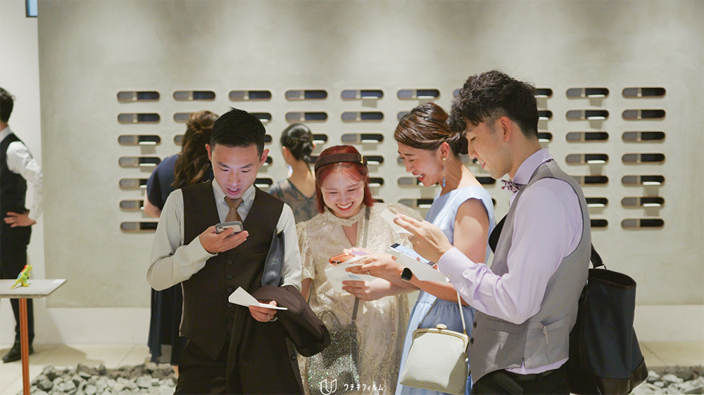 記録ビデオからの切り出し、IWAIOMOTESANDOでの受付シーン