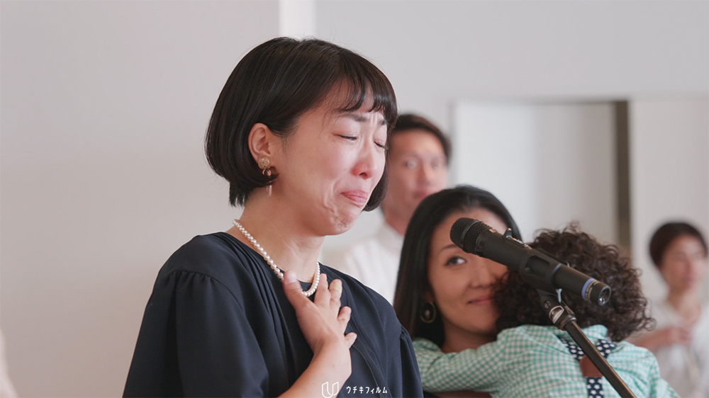 結婚式の記録ビデオからの切り出し、披露宴でのご友人スピーチ