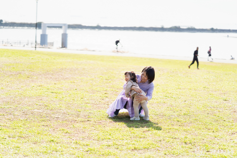 葛西臨海公園での家族写真撮影
