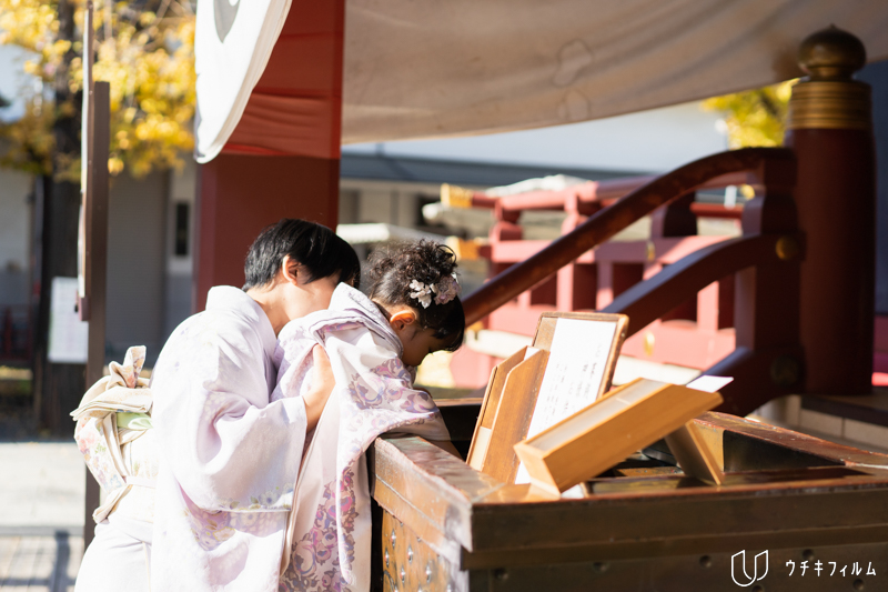 荒川区スサノオ神社での七五三出張撮影
