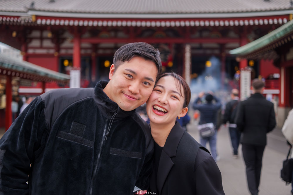 浅草寺でのロケーション撮影