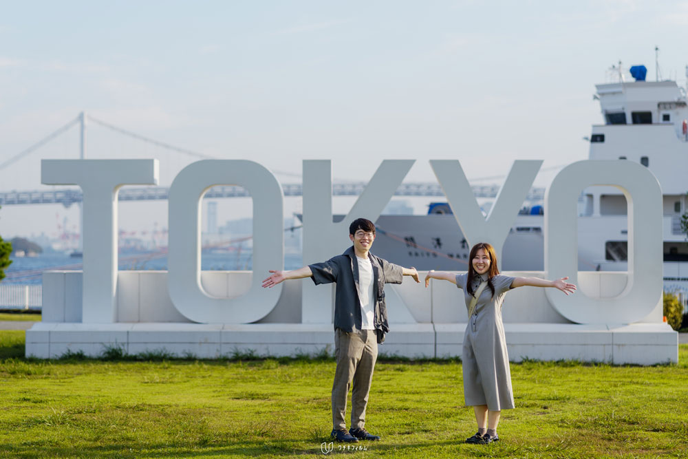 晴海埠頭公園でのロケーション撮影