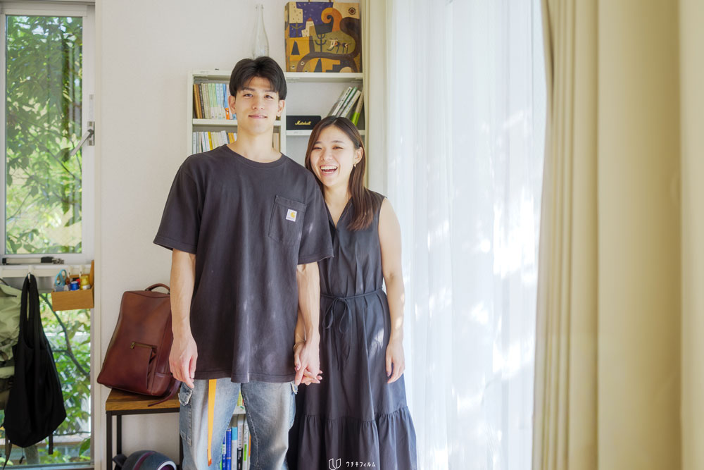 ご自宅でのカップルフォト