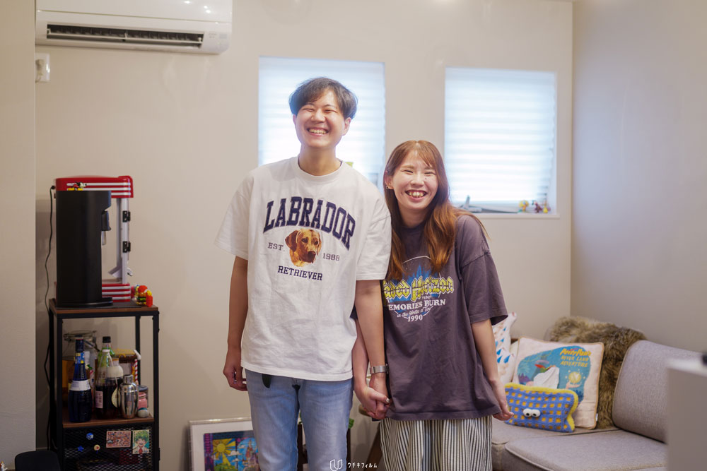 ご自宅でのカップルフォト