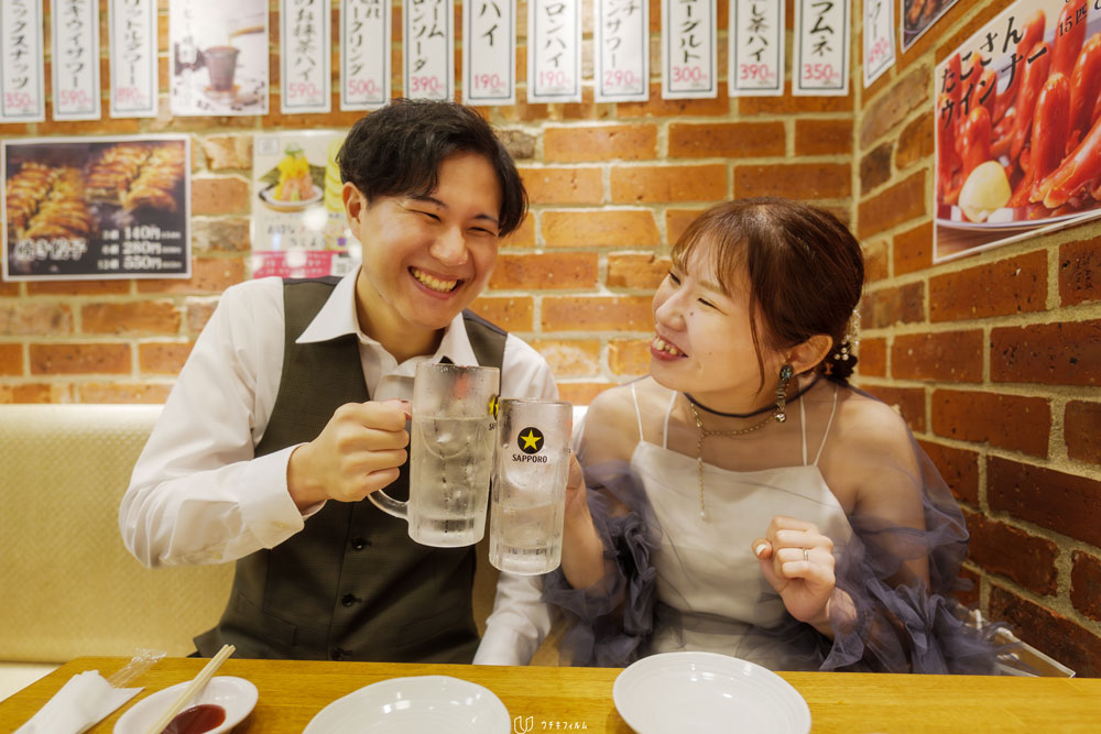 鶴見駅の居酒屋でのロケーション撮影