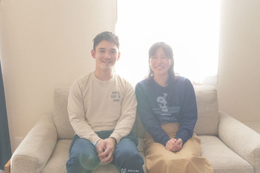 ご自宅でのカップルフォト